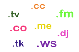 Ejemplo de algunos ccTLDs que se consideran genéricos