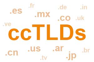 Los dominios geográficos (ccTLDs)